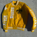 Gold and White IM FROM LOUISIANA Bomber Jacket