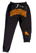 Black and Yellow LOUISIANA Joggers