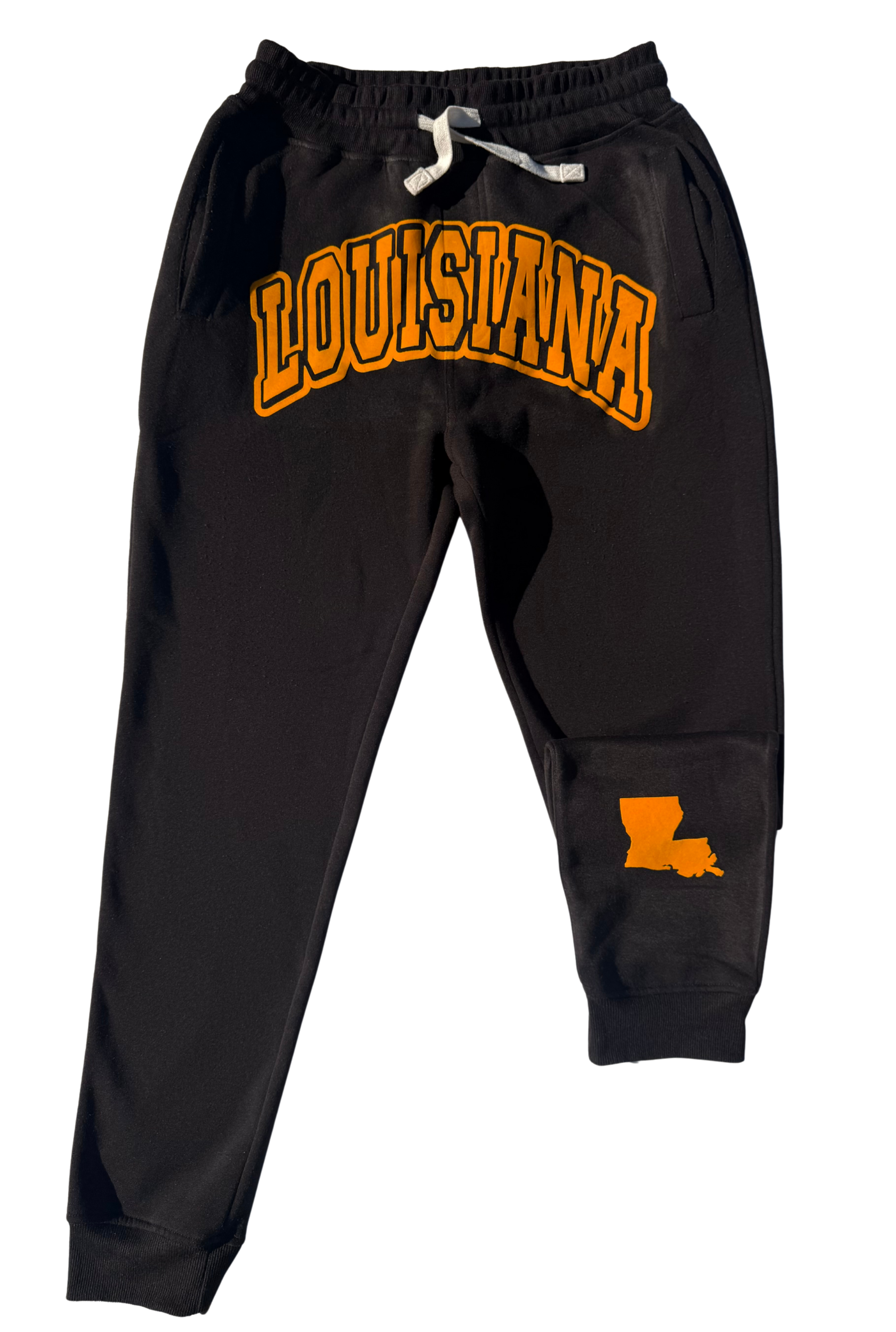 Black and Yellow LOUISIANA Joggers