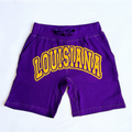 Purple "LOUISIANA" Custom Shorts