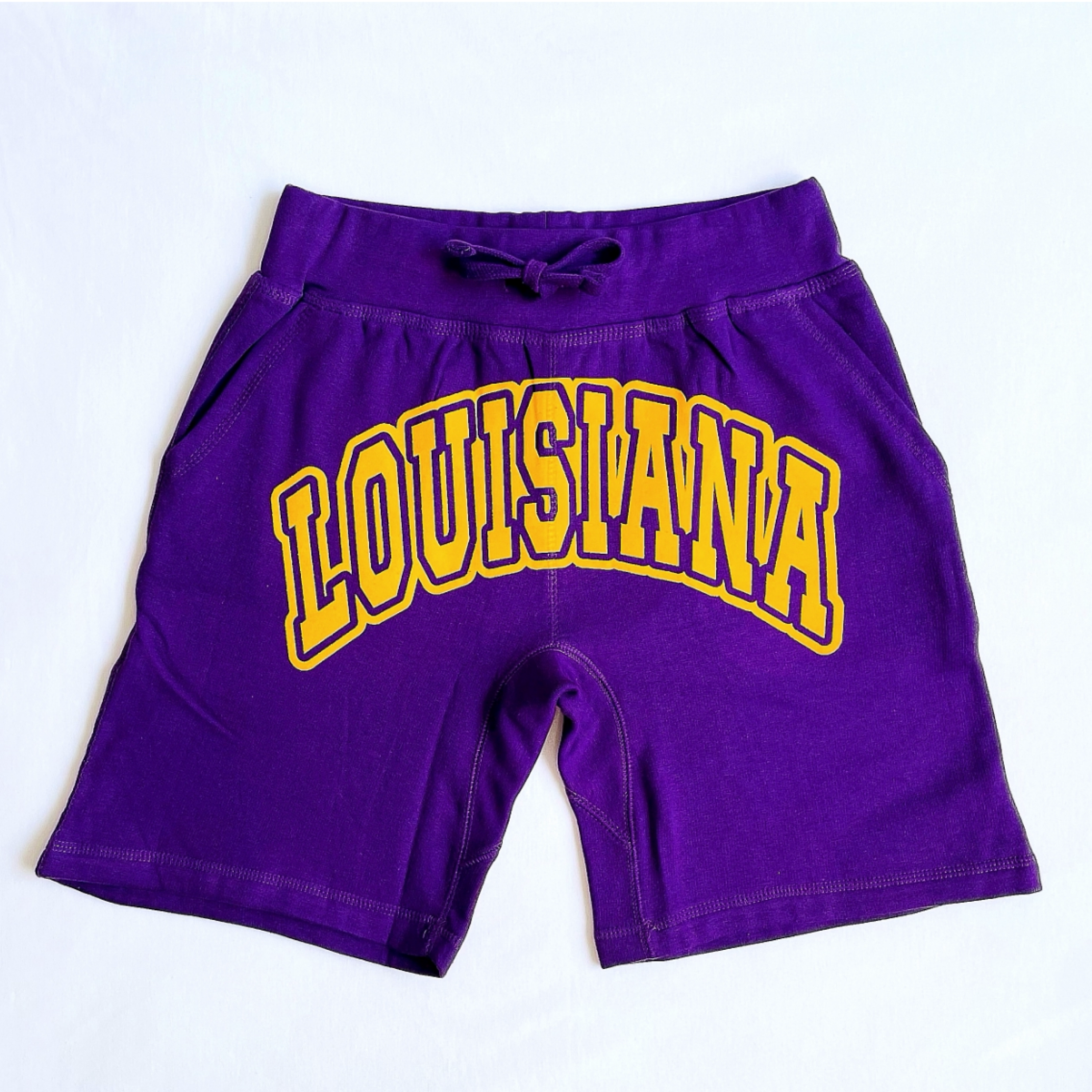 Purple "LOUISIANA" Custom Shorts
