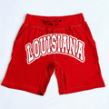 Red "LOUISIANA" Custom Shorts