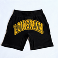 Black "LOUISIANA" Custom Shorts
