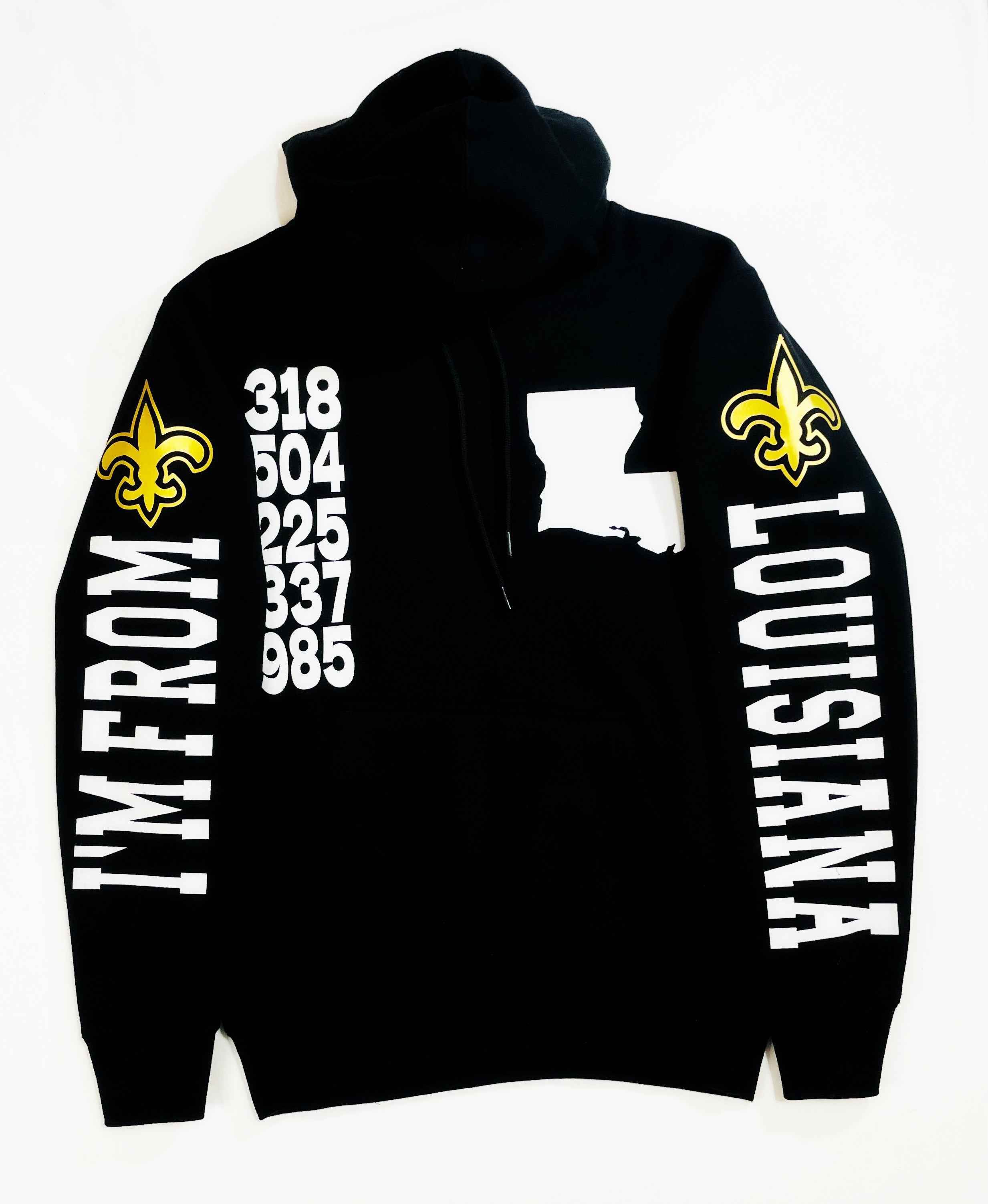 Black and Gold "IM FROM LOUISIANA" Hoodie
