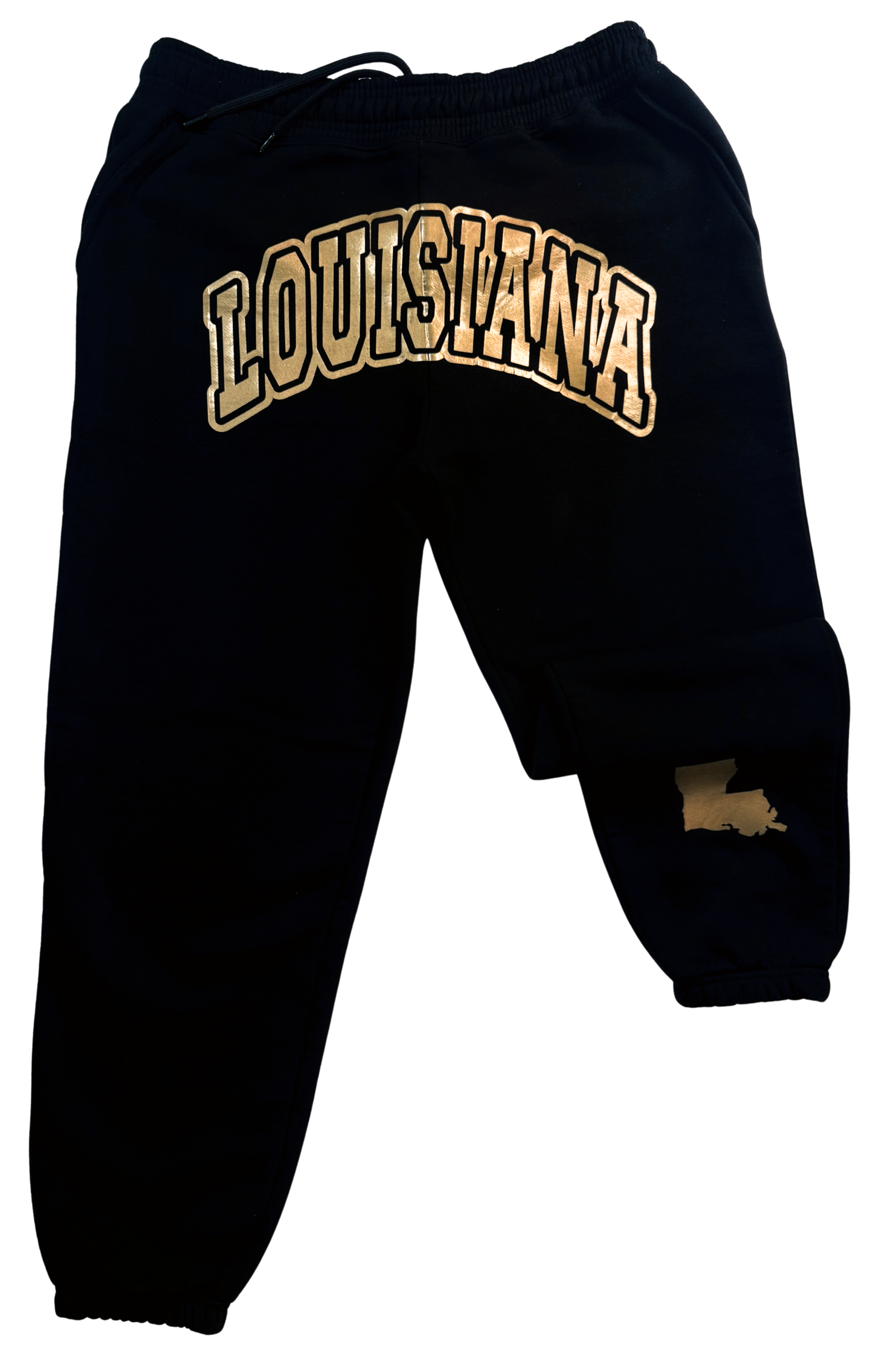 Black WIDE LEGGED StateHoodie Joggers